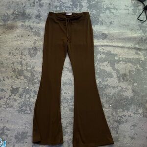 Brown Flared Pants